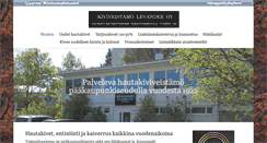 Desktop Screenshot of kivilevander.fi